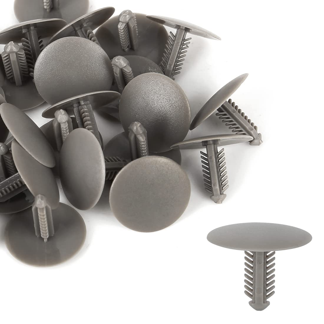 

ACROPIX 30pcs Universal Gray Car Mudguard Bumper Fastener Bolt Rivet Fastener 5mm Hole Diameter Gray