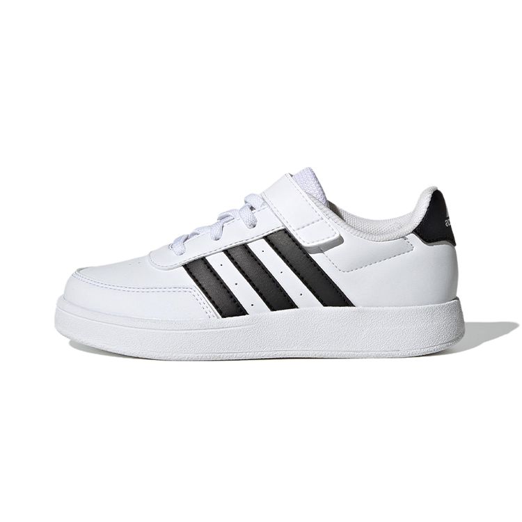 Adidas Neo Breaknet 2.0 Synthetic Leather Non-Slip Wear-Resistant Low-Top Kids Skate Shoes Kids Sneakers White Black HP8963