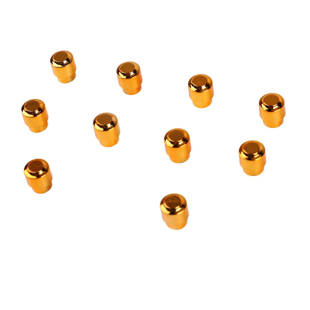 10PCS Electric Guitar Pickup Switch Tip Gold Round Retro Plastic Toggle Switch Knob Tip for 3 Way 5 Way