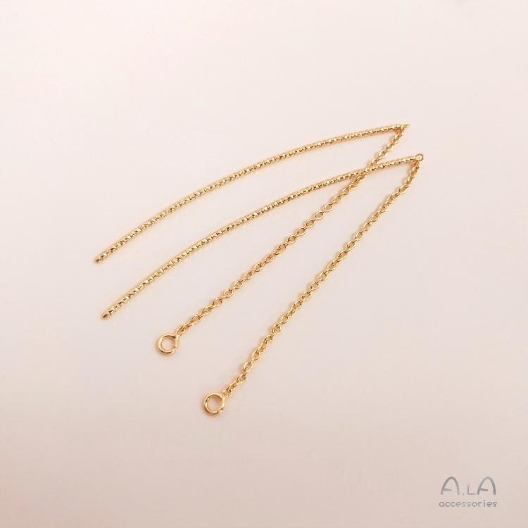 

Позолоченные 14K U-образные серьги-продевки с цветочным дизайном, сохраняющие цвет, удлиненные серьги-конструкторы, ювелирные украшения для ушей и аксессуары для каффов.