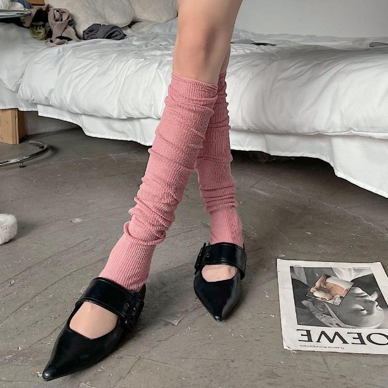 Summer Thin Socks Y2K Girls Sweet Lolita Long Socks Stocking Korea Style Ruffles Knee Socks Stockings Ballet Long Stockings