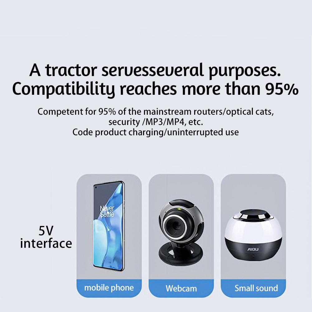DC1018L Mini Portable UPS Backup Power Adapters 5V 9V 12V Uninterruptible Power Supply Power Supply for WiFi Router