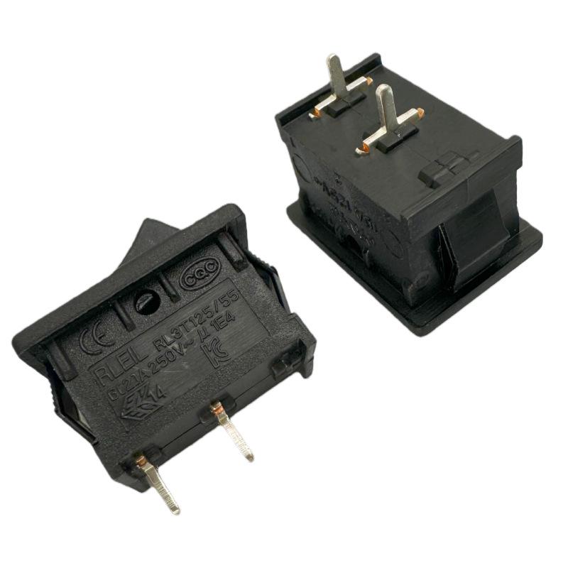 Rocker Power Switch RL3T125/55: 2 Pins, 2 Positions, 6A, 250V