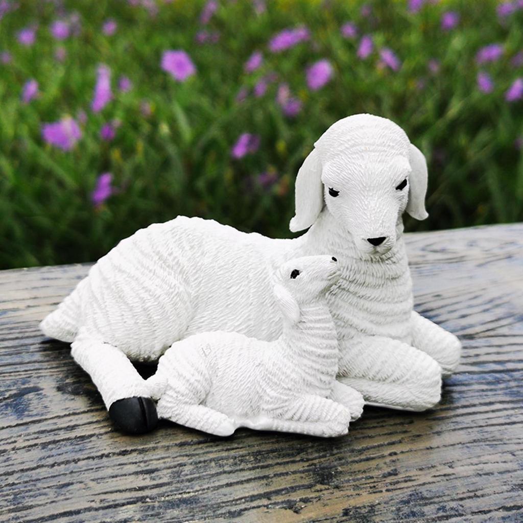 Lamb Model Resin Ornament for Bedroom and Housewarming