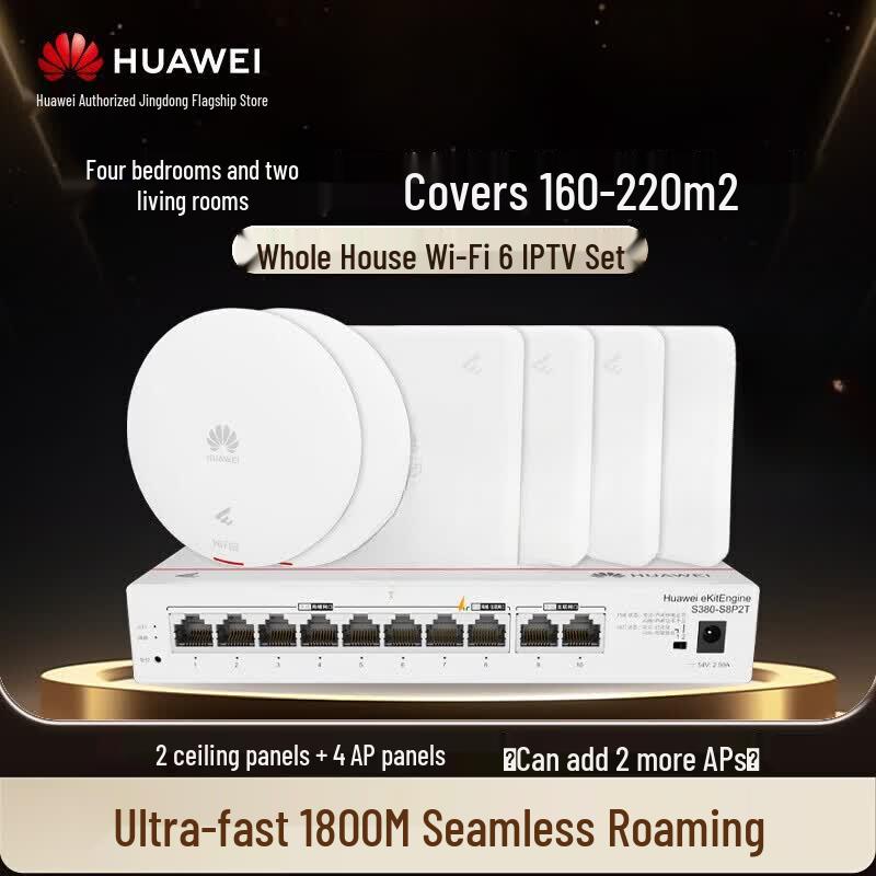Huawei Whole-Home WiFi 6 AP+AC Gigabit Router System (IPTV Ready) (CN Version)