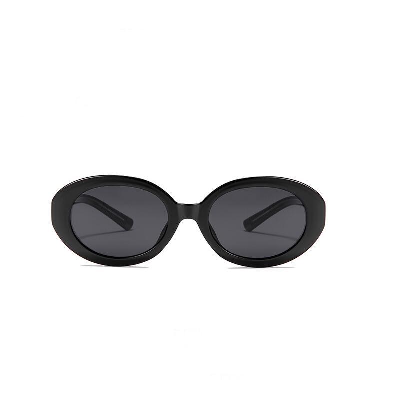 Small Frame Oval Tea Lens Nearsighted Sunglasses With Diopters Anti-Glare Prescription Sun Glasses For Women -0.5 To -4.0