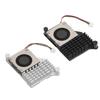 for Pi  Cooler Replacement Aluminium Alloy Temperature Controlled PWM Speed Control Cooling Fan for