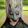 Fuchs Maske für Erwachsene Wolf Tier Halbgesichtsmaske Halloween