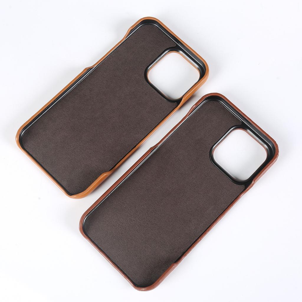Premium Card Slot Genuine Leather Case For Iphone 16 Pro Max Cases 15 13pro 14pro 12 11 Aesthetic Vintage Phone Back Cover Coque