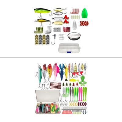 127/133pcs Fishing Accessory Lures Swim Baits Set Including Hook Storage Case for Enthusiasts Long Lasting Use
