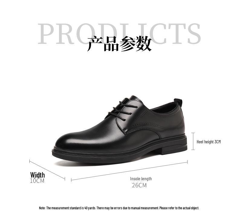Red Dragonfly Men's 2025 Leather Derby Shoes - Genuine Leather Formal Business Suit Shoes
