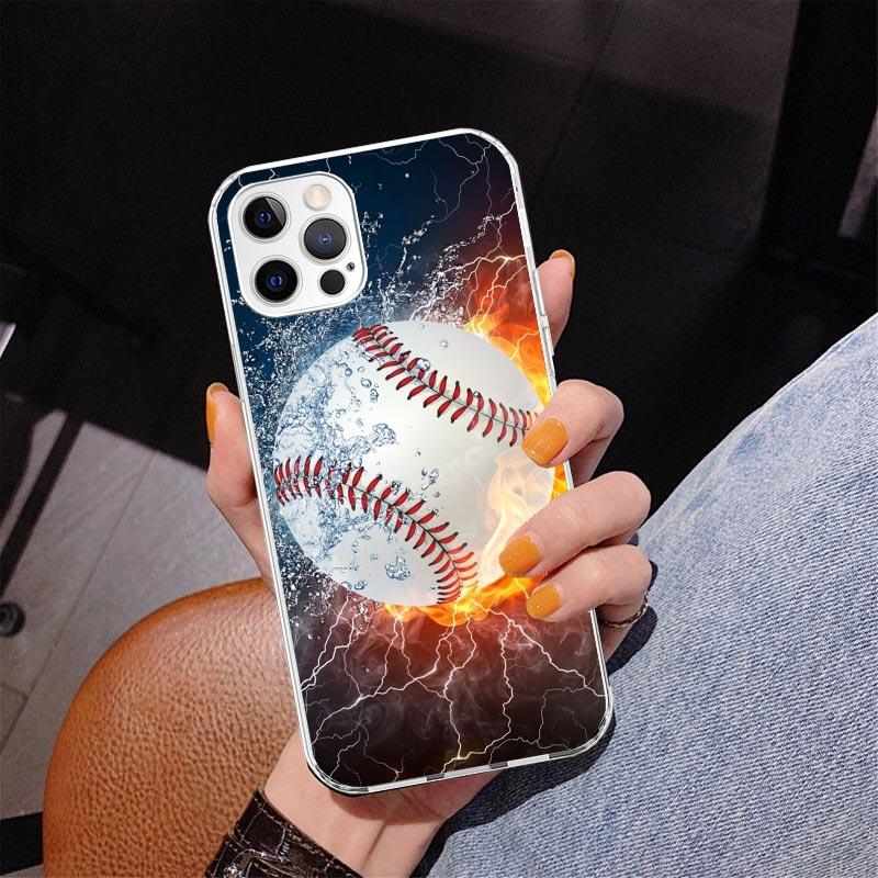 Baseball Sport Phone Case For iPhone 17 Air 16 Pro Max 16E 15 + 14 Plus 11 12 13 Mini 7 8 SE Gift Print Cover Fundas 17 Air 16 P
