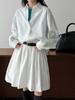 Lu Xi Women's 2026 Spring Korean Style Lapel Layered Casual Sun Protection Shirt