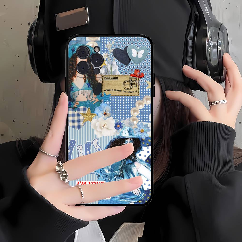 Popular Singer C-Chappell R-Roan Phone Case For IPhone 17 Air 16 15 14 Plus 13 12 Mini 11 Pro Max Black Cover