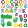 Easter Basket Kit with 8pcs Baskets and Stickers for Handmade Projects, Crafting, and Festival Gift Packaging Toys