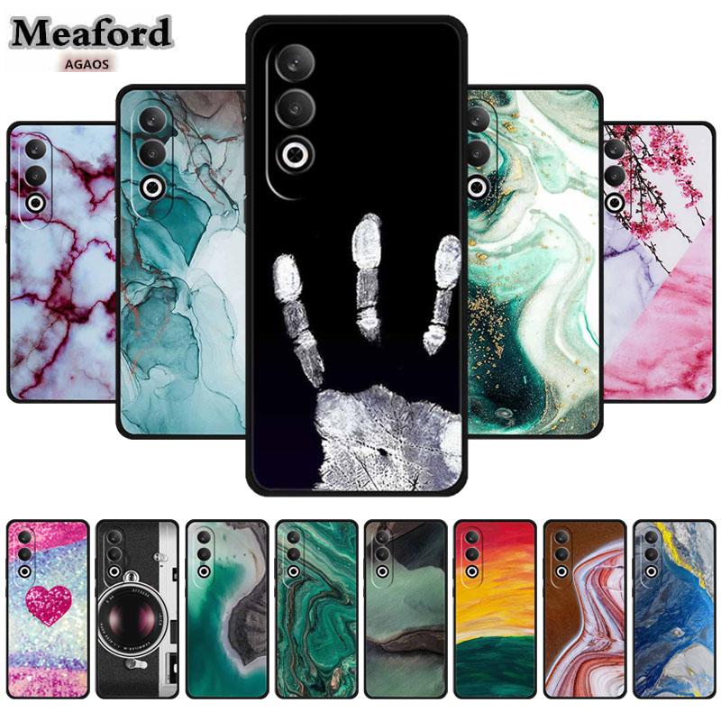 For OnePlus Nord CE4 Phone Case Silicone TPU Soft Cover Phone Shield Funda OnePlus Nord CE 4 Fashion Painted Marble Coque Shell