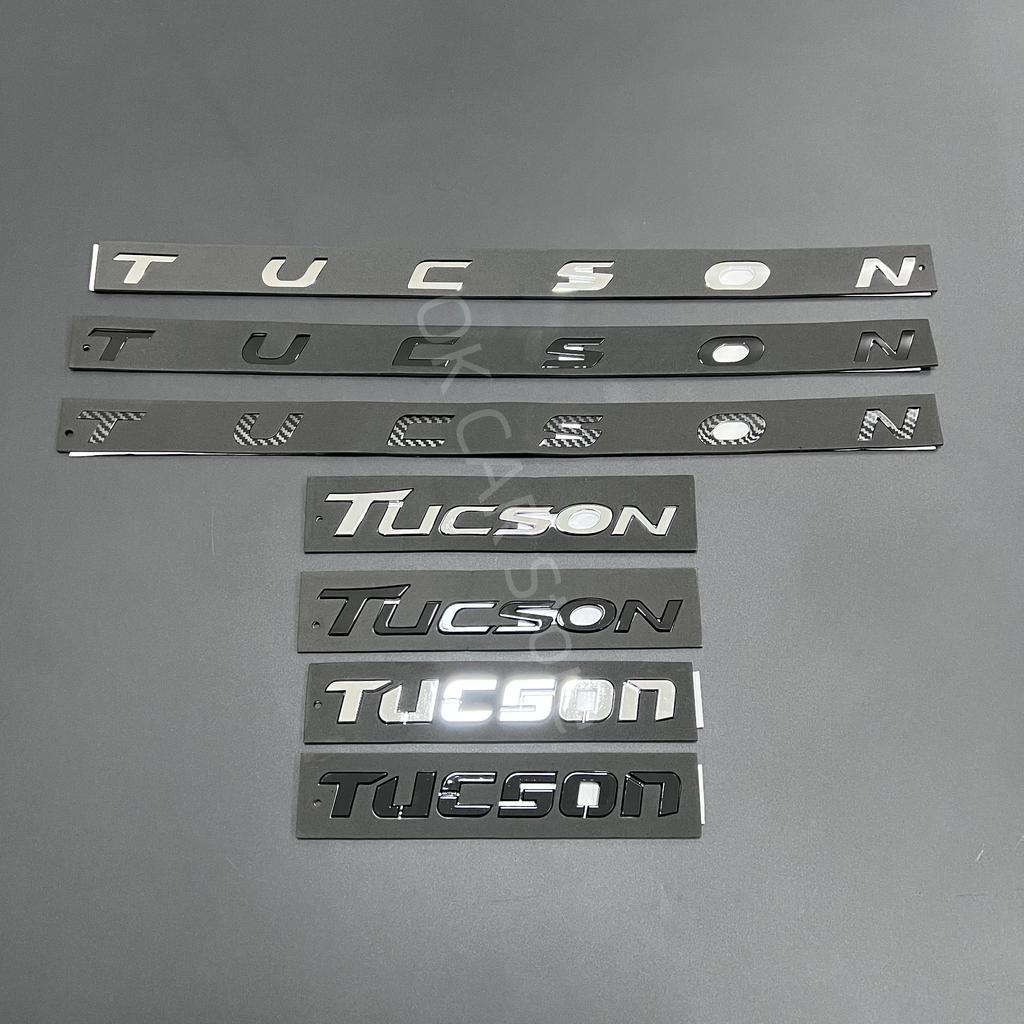Hvmqy2 Bright Black TUCSON Emblem Trunk Sticker Rear Sticker For Hyundai TUCSON NLINE Car Styling Hyundai Trunk Sticker ABS