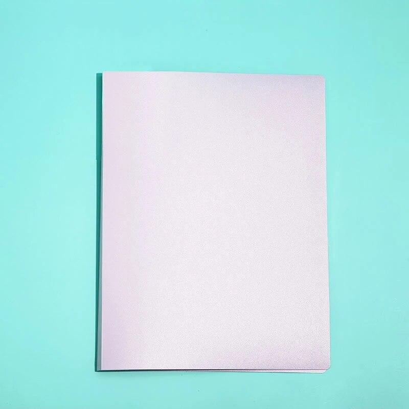 A4 File Folder Data Book 30 Pages Waterproof Booklet School Data Storage Office Management Storage Information Books Protectors