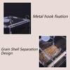 Hanging Parrot Cage Feeder Acrylic Splash-Proof Pet Bird Feeding Box Transparent Parrot Food Box Bird Cages Feeder Container