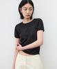 SUARE WOMEN Cotton Paper Half Knit Black