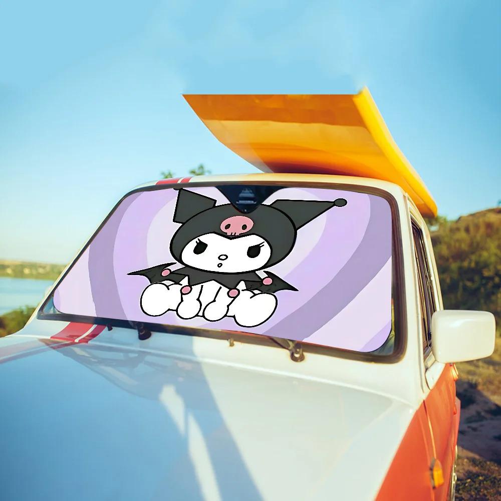 Kuromi Car Sunshade Windshield - Fun Sun Protection