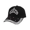 Hut Damen Nieten Baseballkappe Mode Krone Outdoor Sonnenschutz Visierkappe Nietenkappe Damen Hut