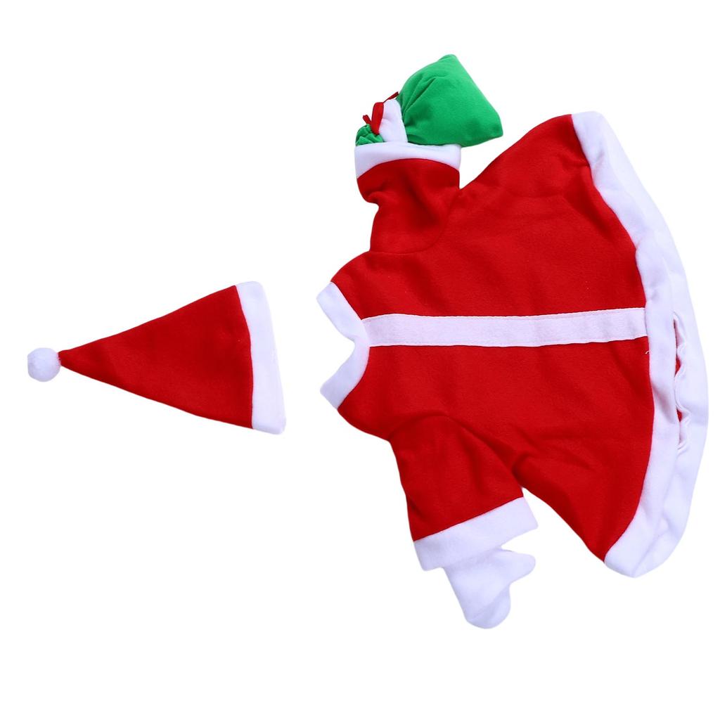 Xmas Goose Outfit Garden Yard Decoration Goose Clothing Costume for 23 Inch Statue with Hat