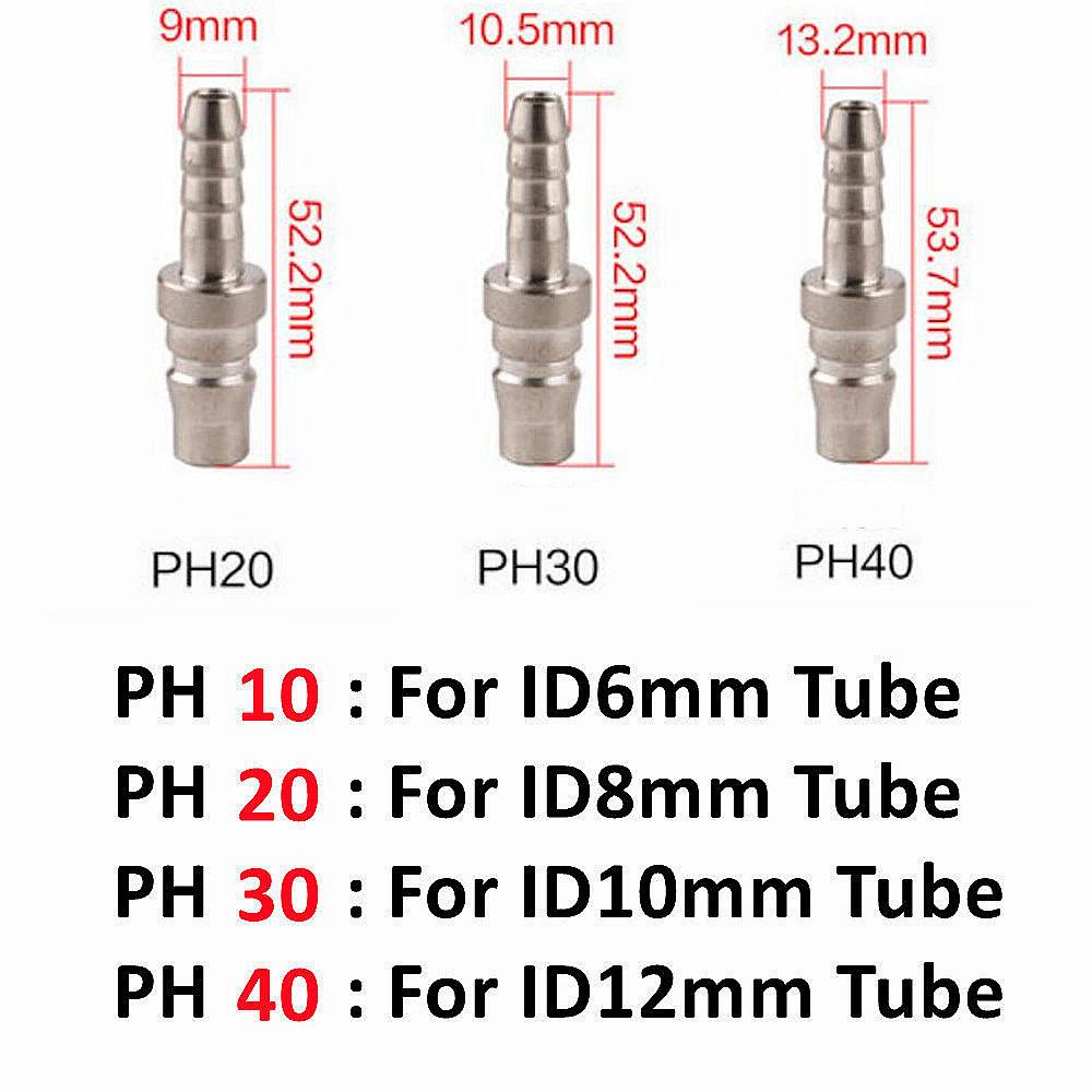 Pneumatic Fitting C Type Self-locking Quick Coupling Connector Coupler For Air Compressor SP PP SM PM SH PH SF PF 10 20 30 40