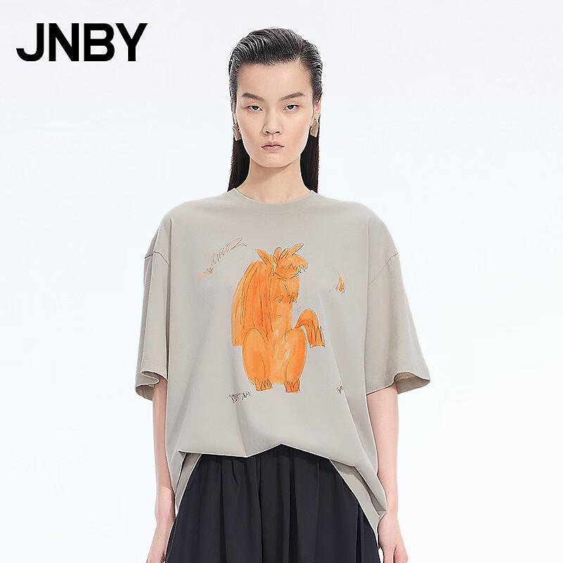 JNBY 2026 Spring Loose Round Neck Short Sleeve T-Shirt S