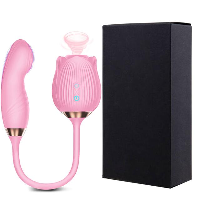 Rose Sucking Vibrator for Women Vagina Patting Clit Stimulator G Spot Dildo Vibrating Female Masturbator Massage Adult Sex Toy