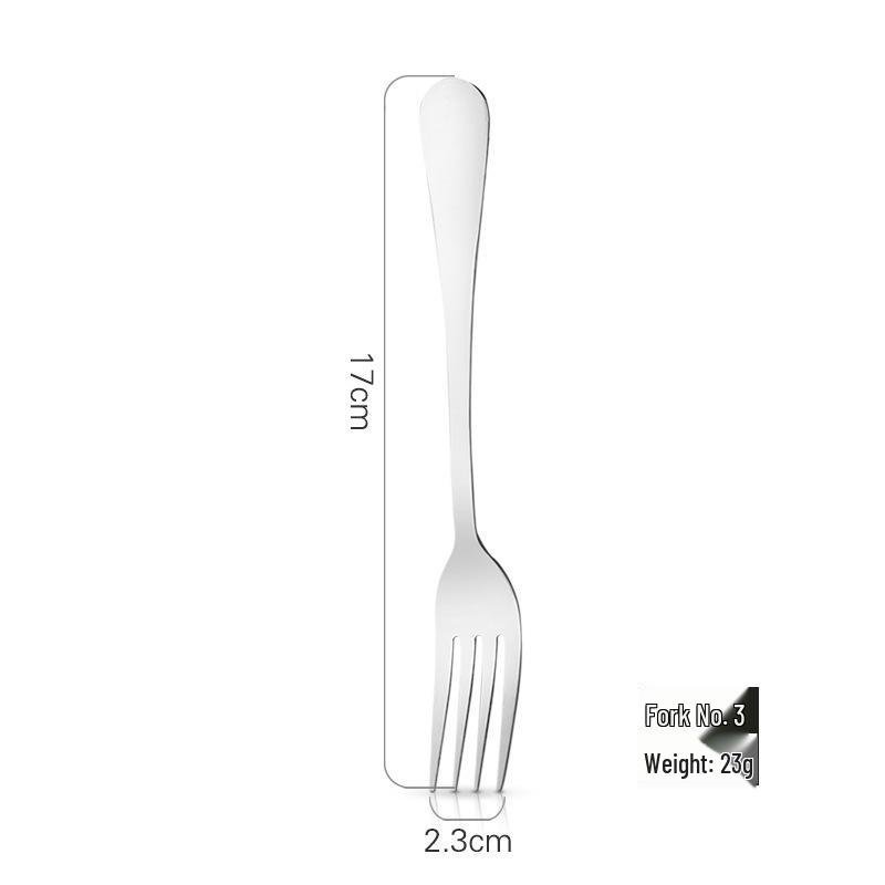 Stainless Steel Cutlery Set: Two-Piece Steak Knife & Fork, Three-Piece Knife, Fork & Spoon