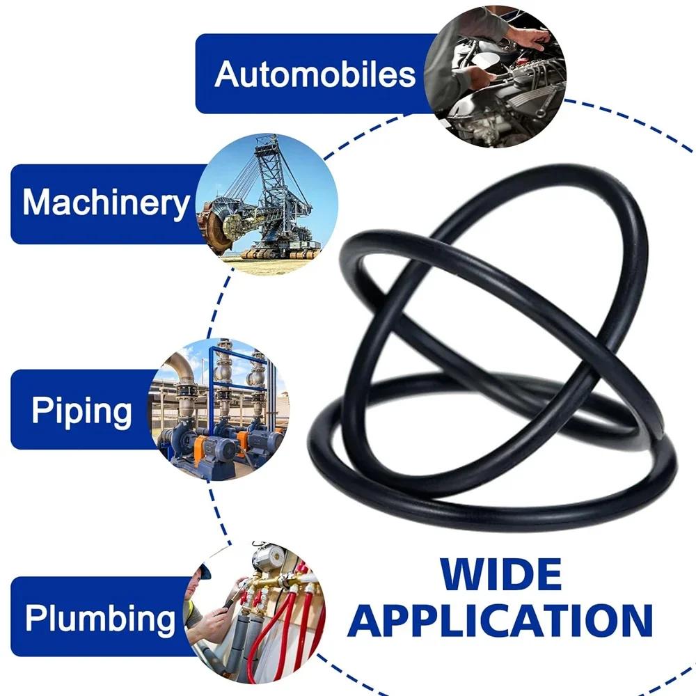 111/171/111pc Silicone O-ring Set Nitrile Rubber  Sealing Gasket Assortment Various Sizes of Sealing Gaskets for Pipeline Faucet