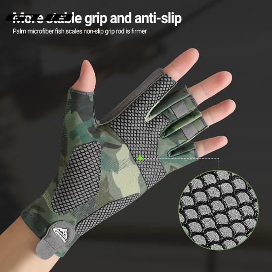 GUB 1 paio di guanti da ciclismo mezze dita antiscivolo triturati di ghiaccio che assorbono gli urti guanti sportivi per uomo