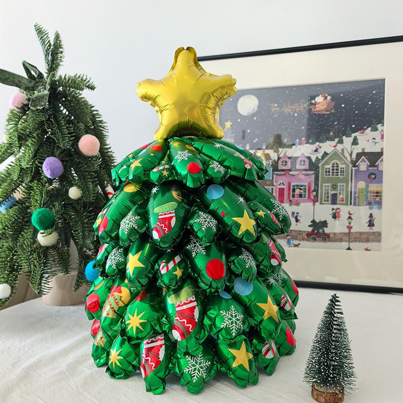 Inflatable Christmas Tree Santa Claus Toy Cartoon Inflatable Model Ornament Xmas Party New Year Po Prop Christmas Decoration