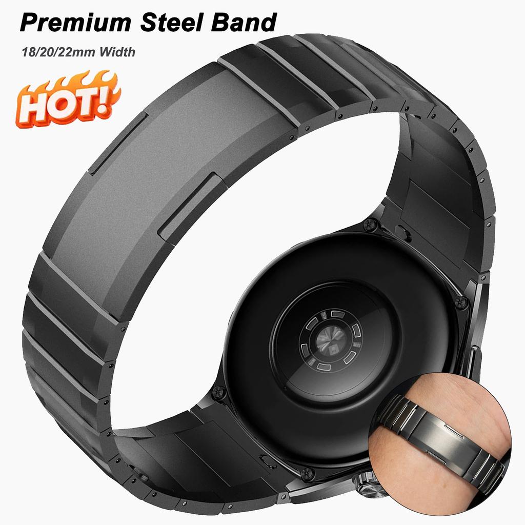 18/20/22mm Schnellverschluss Edelstahlarmband für Huawei GT6/GT6Pro 46mm Gebogener Anschluss Armband für Huawei Universelles Band