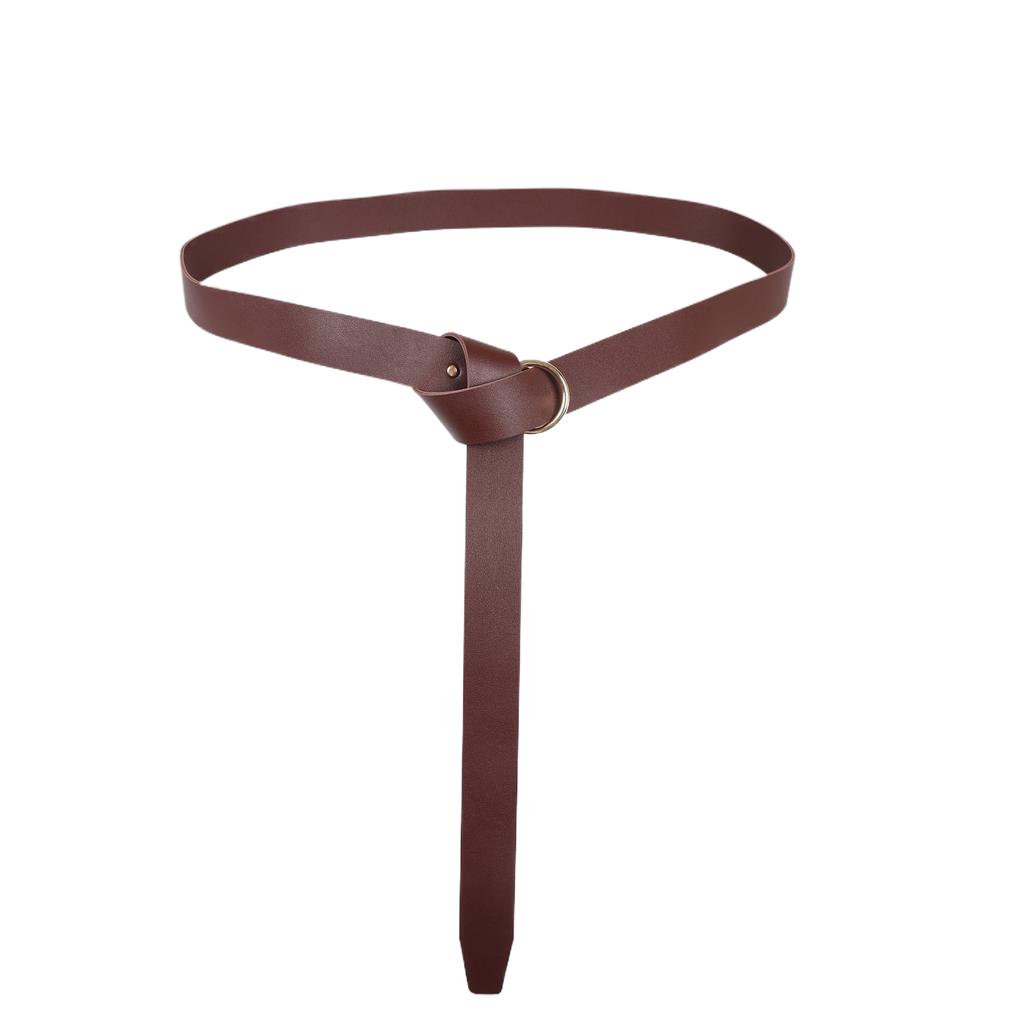 Medieval Viking Warrior Belt Sword Sheath Suit Accessories with Fur Shoulder Armor Suit PU Leather Role Playing Suit Accessories