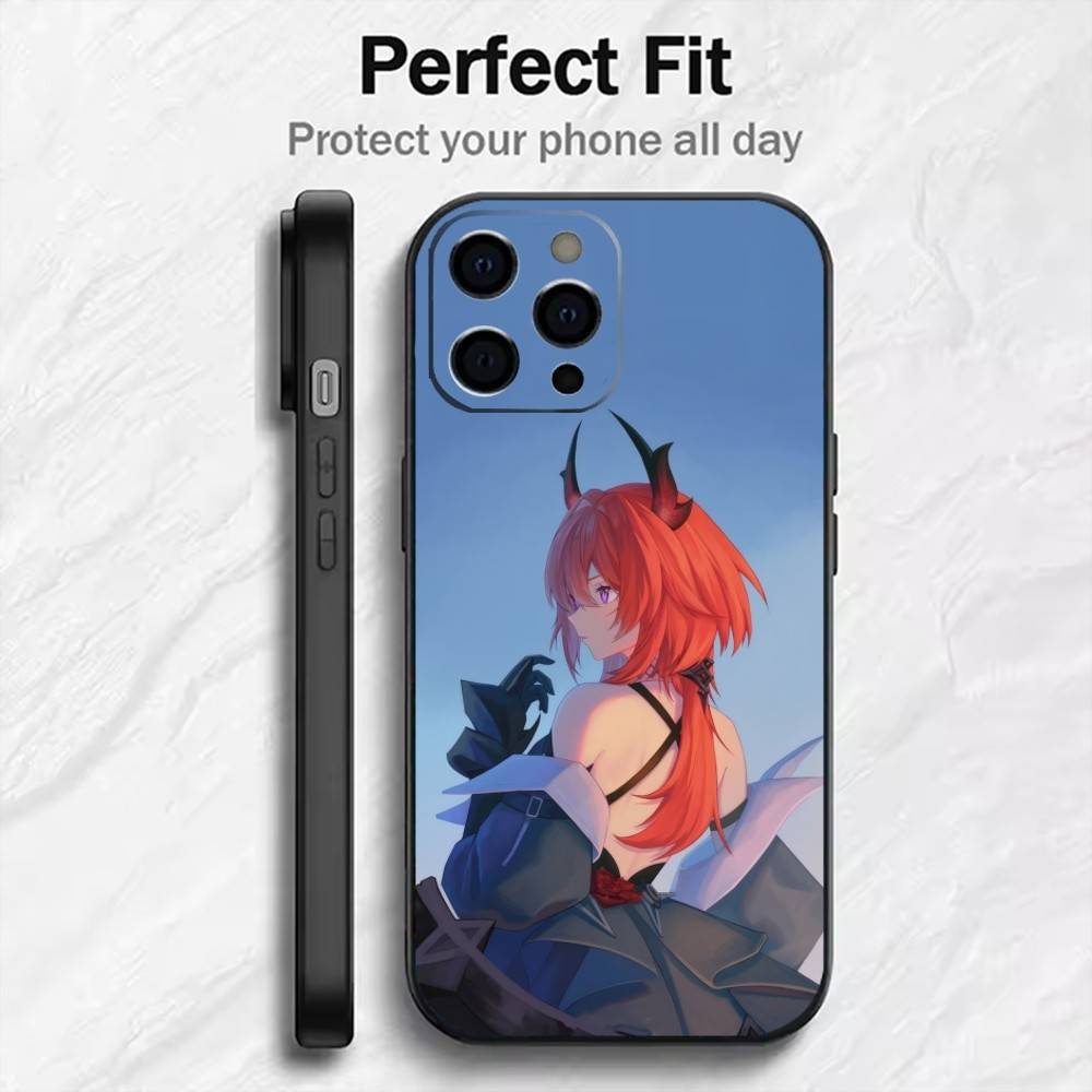

Game ARK L-Laevatain Phone Case For iPhone17,16,15,14,13,12 Plus,Max Soft Silicone Black Cover iPhone12