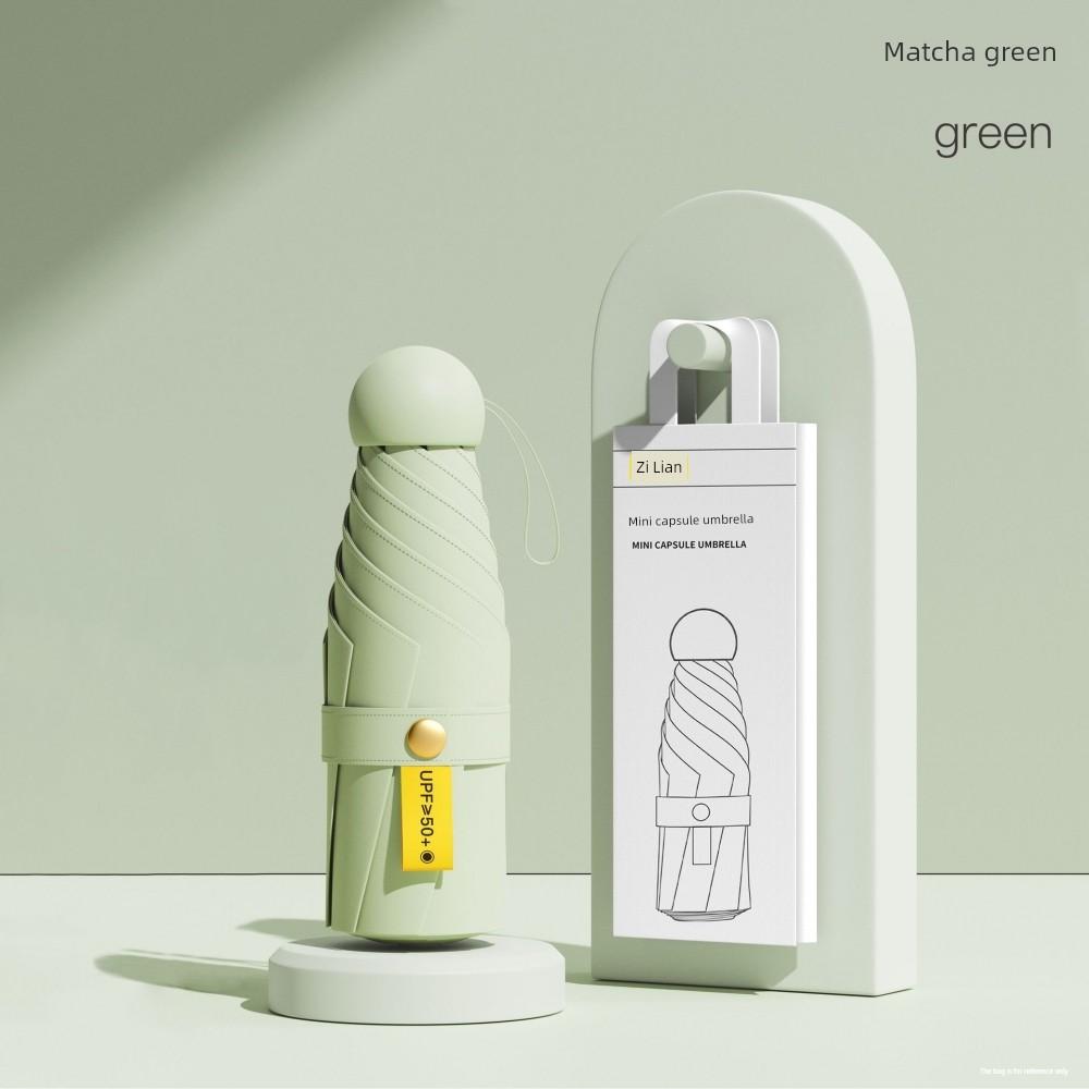 Capsule Sun Umbrella, Sun Protection, Uv Protection, Dual-Use for Sun and Rain, Mini 40% off Fold, Ultra-Light, Compact, Portable m
