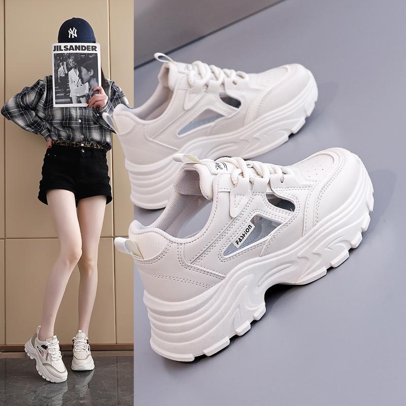 Popular new summer versatile dad shoes women's casual mesh shoes breathable and heightened platform women's shoes sports trend DY-816