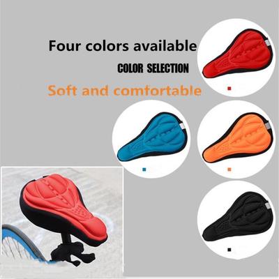 Comfortable 3D Soft Cycling Cushion Bicycle Silicone Bike Seat Cover for Outdoor Sports