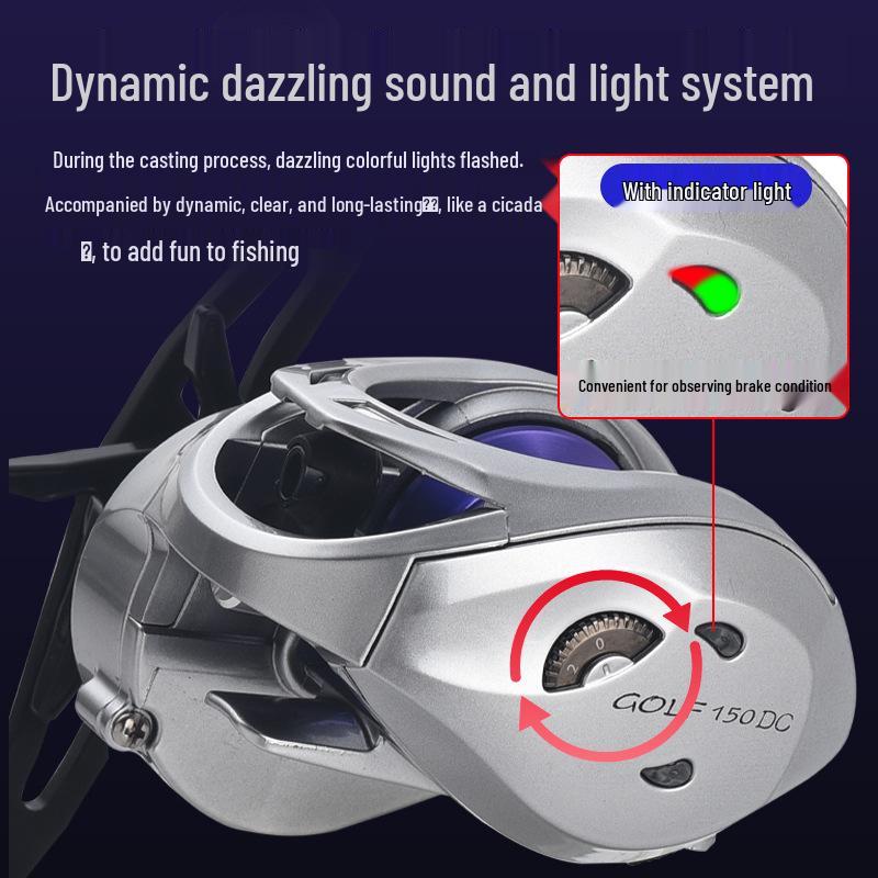 Kemeilong DC Water Drop Wheel 2nd Gen Smart Brake Lightweight Lure Wheel with Buzz Feature