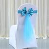 Elastic Chair Sashes Bows Spandex Chair Sashes Bows for Banquets and Ceremonies Elastic Band for Occasion Party