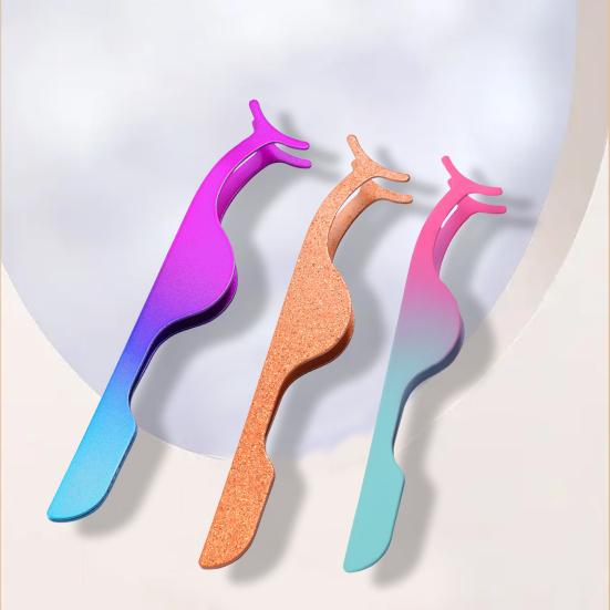 Professionelle falsche Wimpernpinzette, multifunktionale elastische Schönheitswerkzeuge