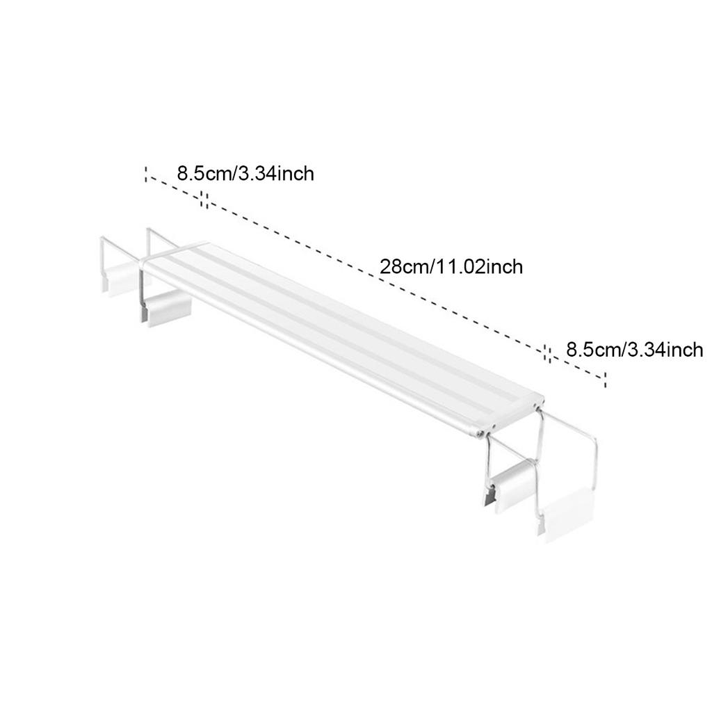 Ausziehbare LED-Aquarienleuchte Farbwechsel RGB Aquarium LED-Licht Aluminiumleiste Vollspektrum Wasserpflanzen Wachstumsleuchte Dekor