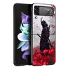 Japanese Bushido Samurai Phone Case For Samsung Galaxy Z Flip3 Flip4 Flip5 Case Shell For Z Flip 3 4 5 6 7 Hard Folding Cover