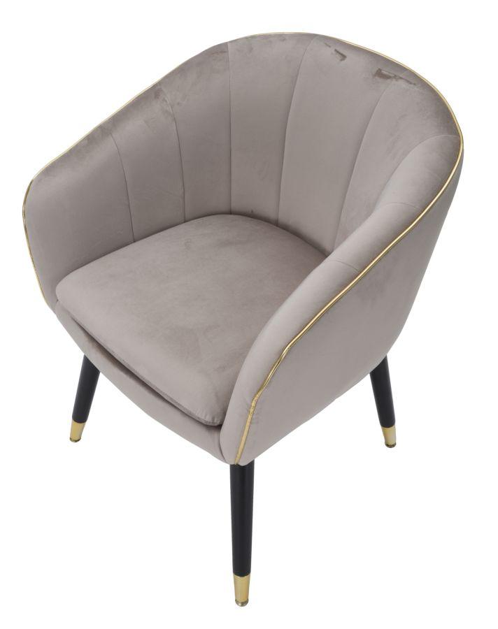 Parmchair Paris Grey Gold Cm 62X58X78