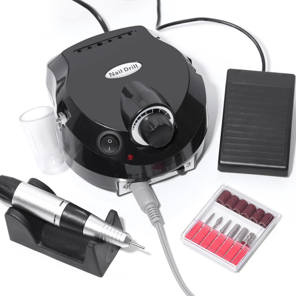 35000RPM Electric Nail Drill Machine Set Cutter Nail Gel Polisher Nail Tools Salon Equipment Strong Polishing Tool Nail File Kit
