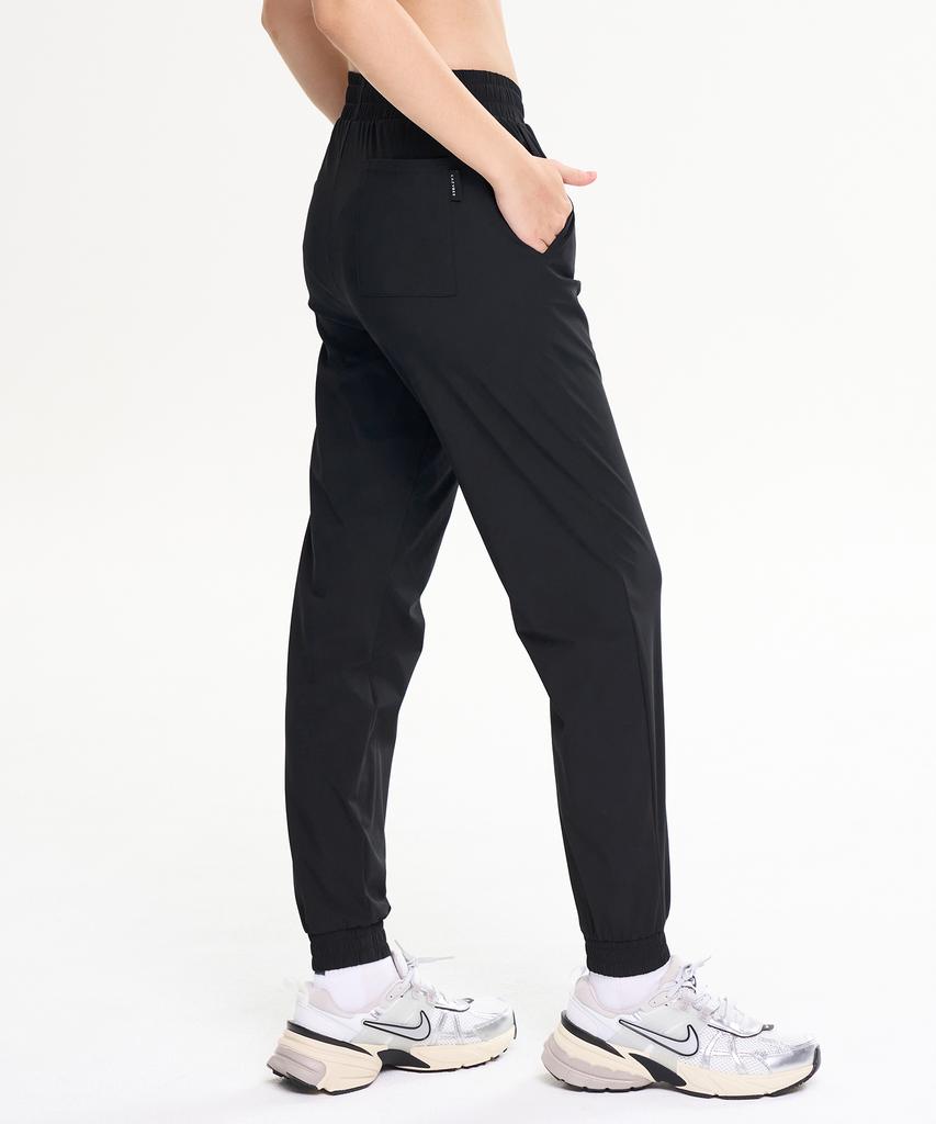 Leijibi [Summer] Airlight Stretch Running Sports Pants Workout Jogger Pants W Black