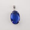 Pandantiv din Argint cu Piatră Prețioasă Tanzanit Albastru Închis 1,75", Argint Sterling 925 Bijuterii Lucrate Manual, Pandantiv Cadou de Ziua de Naștere Pentru Ea PP-63-12