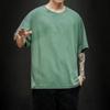 Summer Men's T Shirt Fashion Solid Oversized Hip Hop T-shirt Casual Cotton Mens Streetwear Top Tees